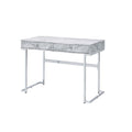 Kd Rectangular Writing Desk With 2 Storage Drawers, Sleek Design, Metal Drawer Glide, 1/2 Extension Drawer Glides