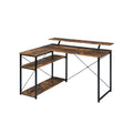 Writing Desk, Weathered Oak & Black Finish