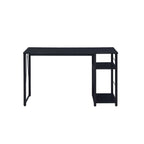Acme Vadna Wooden Top 2-Shelf Writing Desk with Open Metal Base in Black