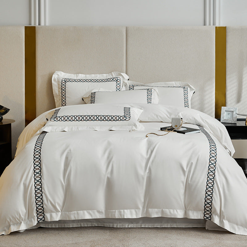 CasaFoyer 120TC  Cotton Four Piece Luxury Pure Cotton Bedding set