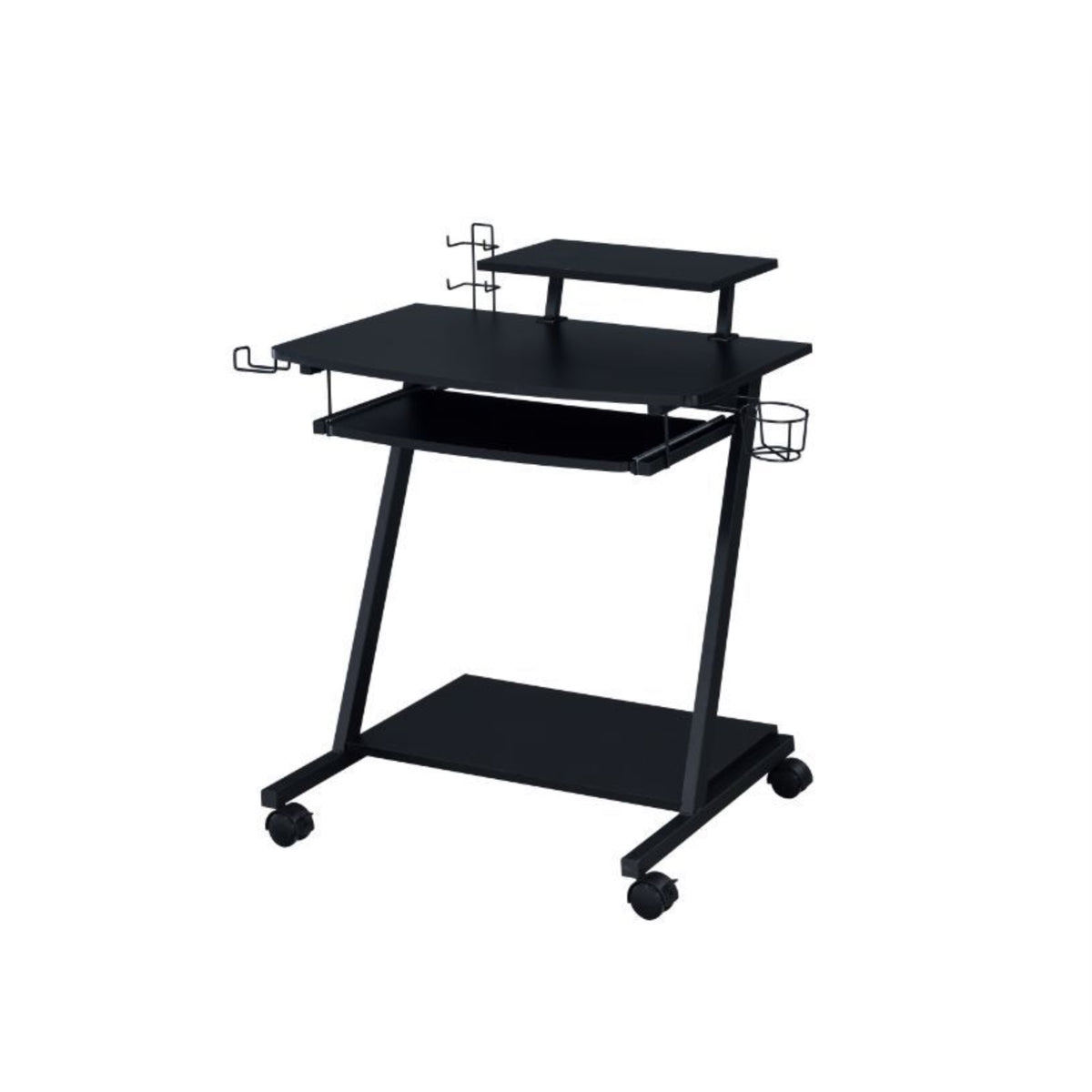 Gaming Table, Black Finish
