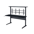Gaming Table w/USB Port, Black Finish