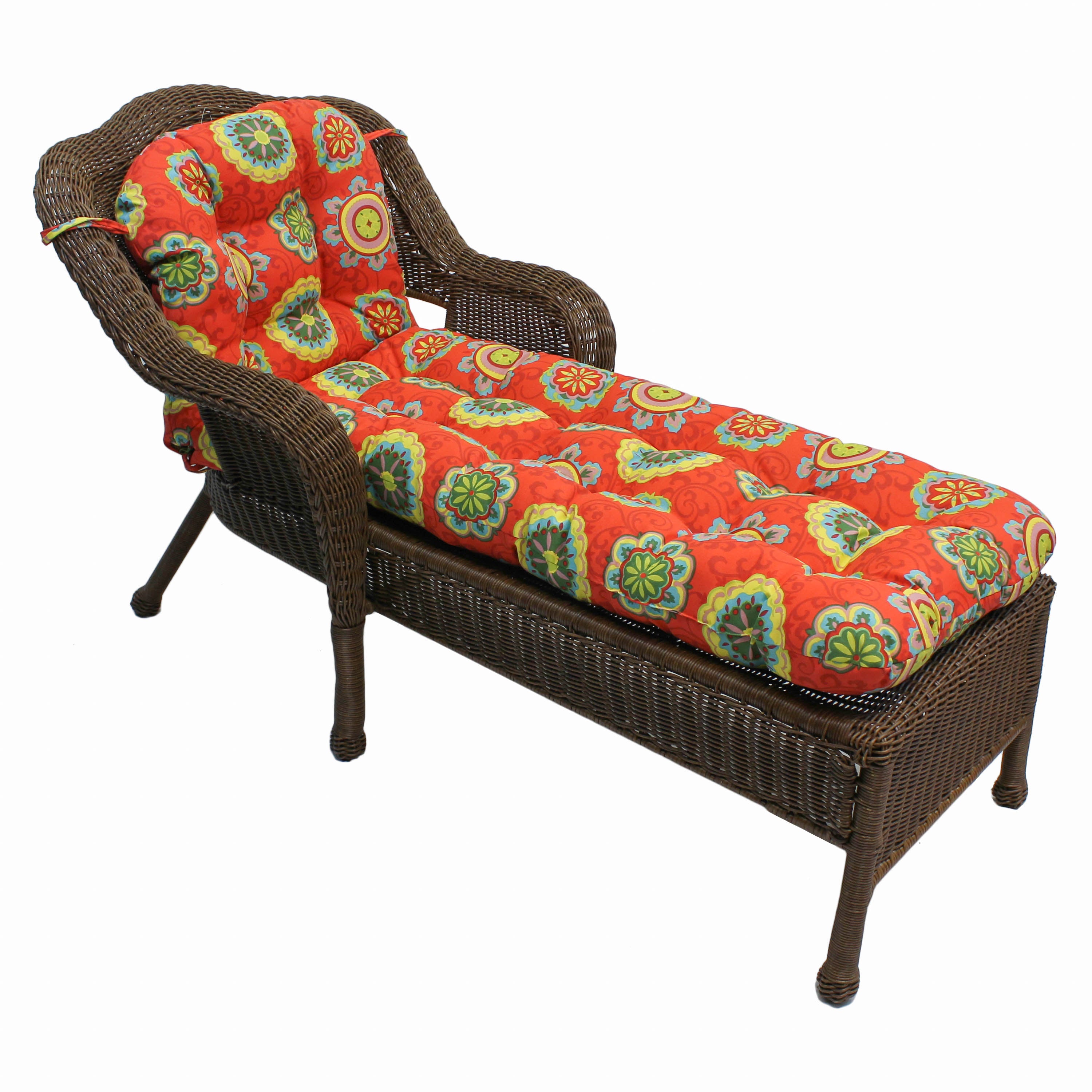 74-Inch By 19-Inch U-Shaped Outdoor Tufted Chaise Lounge Cushion - Farrington Terrace