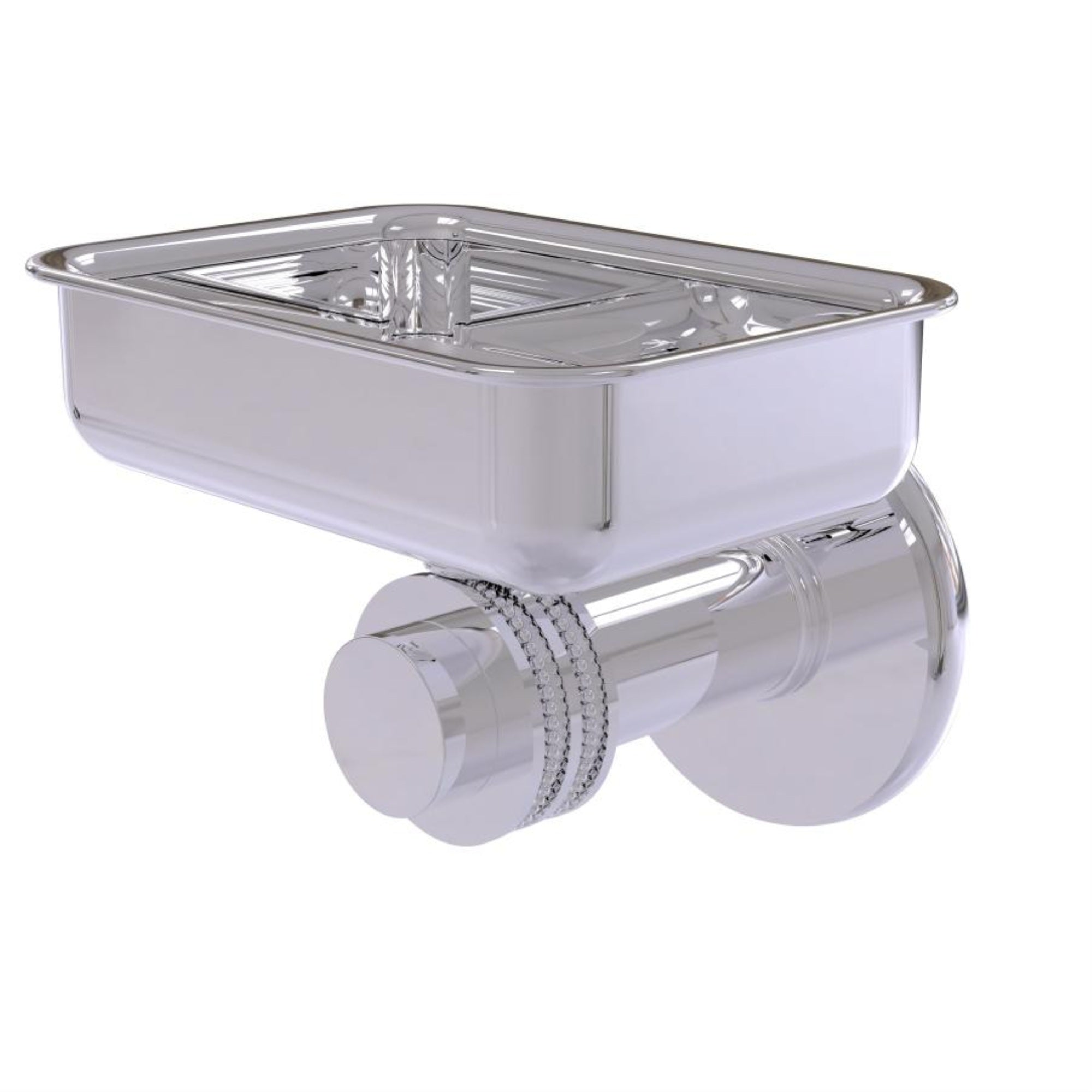 Mercury Collection Wall Mounted Soap Dish with Dotted Accents - 932D-PC