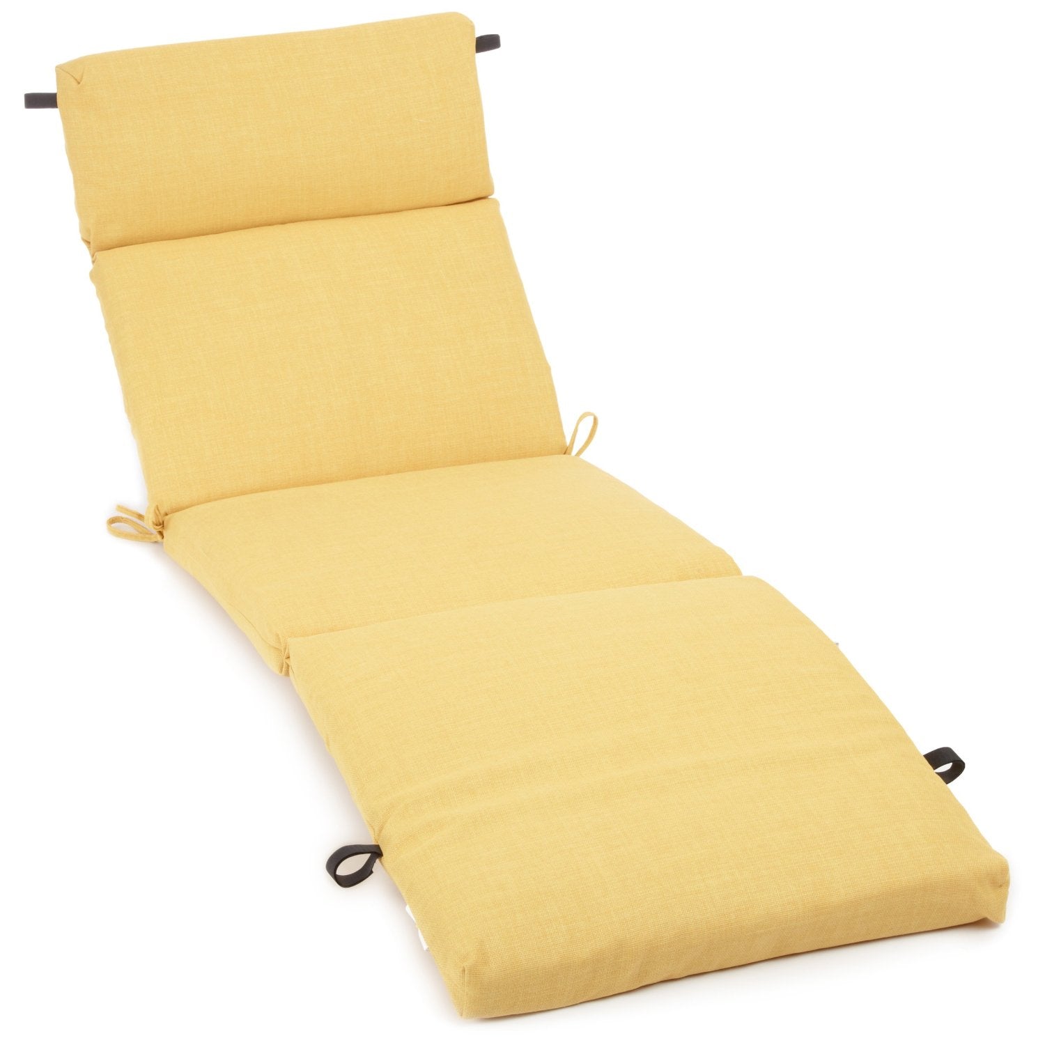 72-Inch Outdoor Chasie Lounge Cushion - Lemon