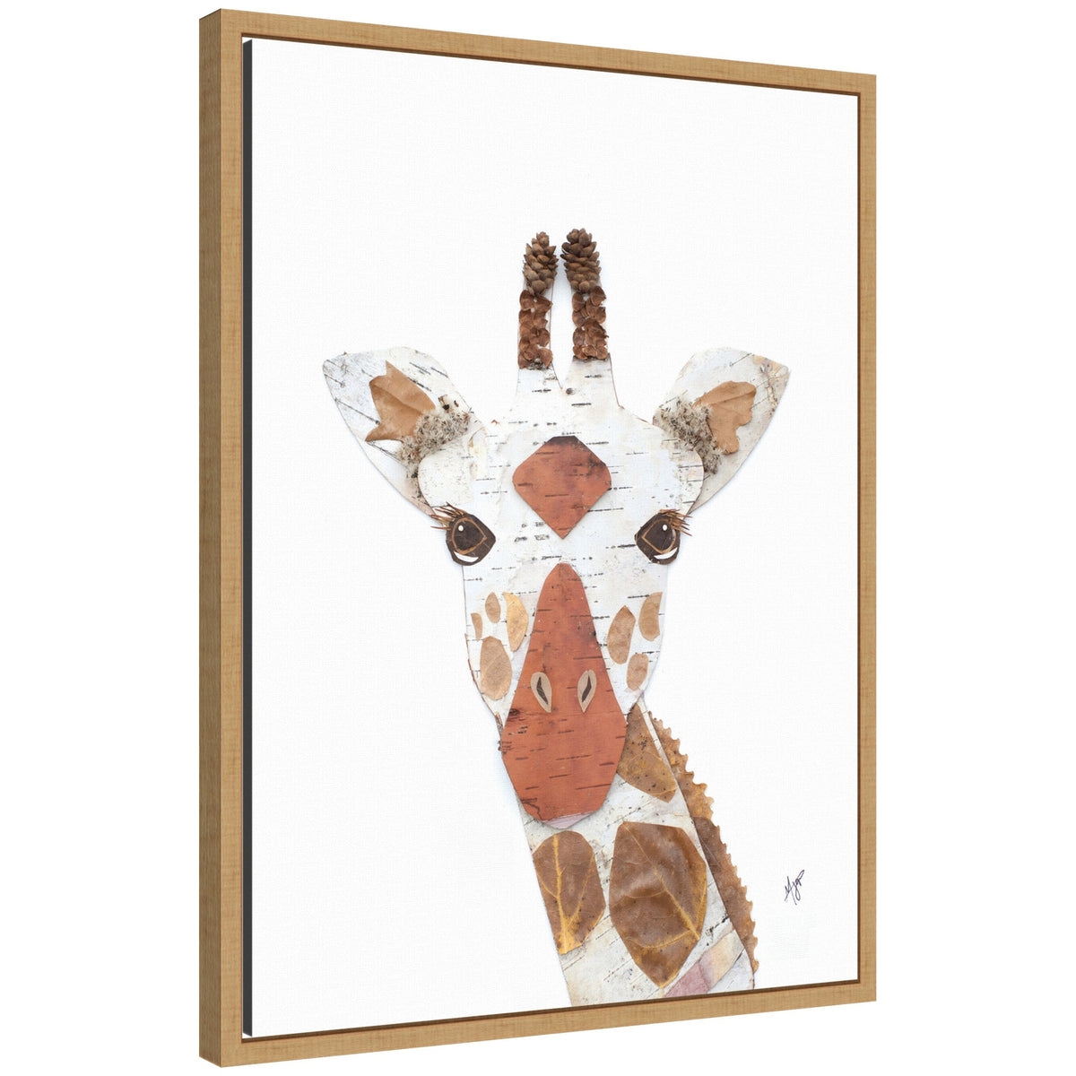 Giraffe by Madeline Jeppesen Framed Canvas Wall Art Print