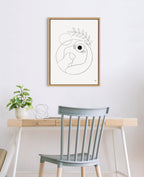 Sylvie Morning Coffee Hug Framed Canvas by Maggie Stephenson