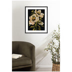 Framed Art Moody Floral 8 by Annie Quigley