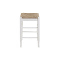 24 SQUARE RUSH CNTR STOOL [WHITE]