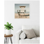 Sylvie SC3 Lifeguard Tower Framed Canvas by Alicia Bock
