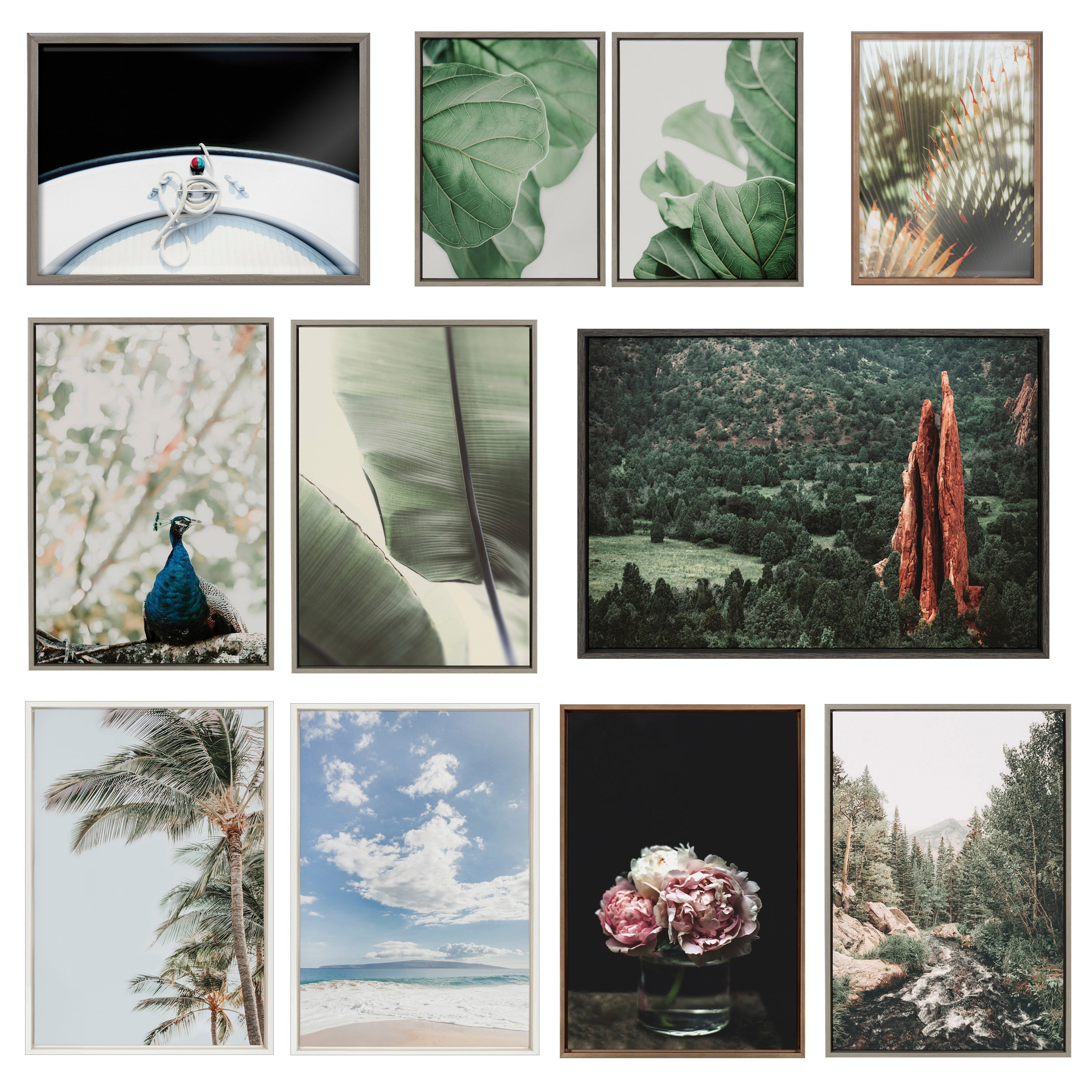 Sylvie Noble BW Framed Canvas by Alicia Abla