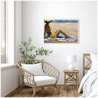Sylvie Sunny Side Framed Canvas by Mary Sparrow