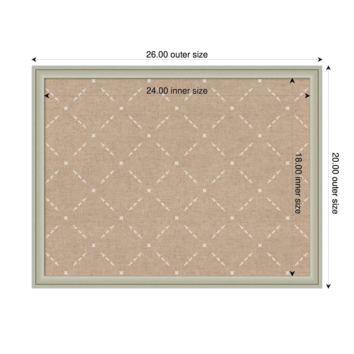 Pinboard Beige Lattice Pattern