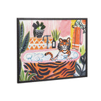 Gallery Bold Maximalist Tiger in Bubble Bath Print by The Creative Bunch Studio