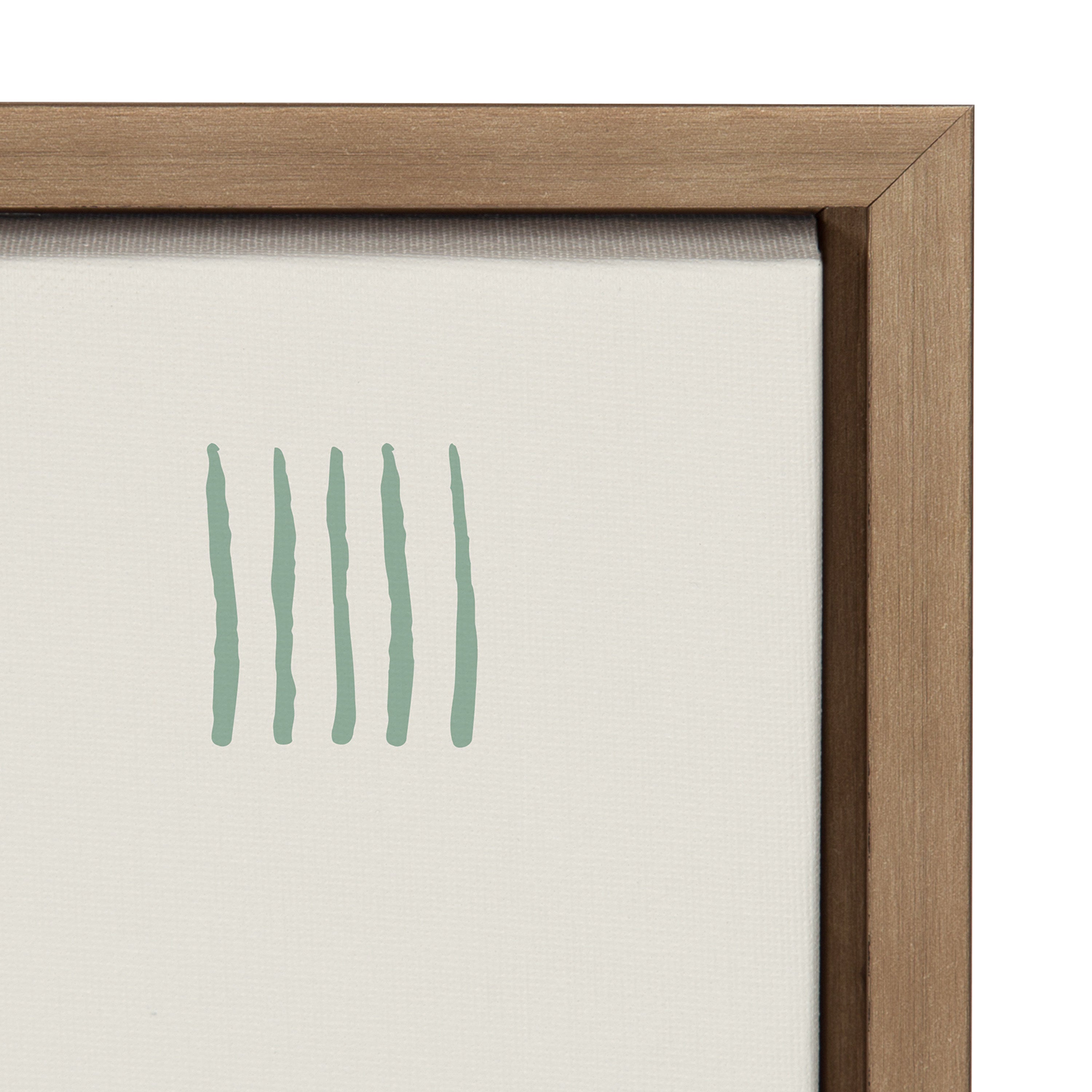 Sylvie Thinking of You Framed Canvas by Rachel Lee of My Dream Wall
