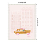 Sylvie Beaded NYC Joy Ride Framed Canvas by Yellow Heart Art