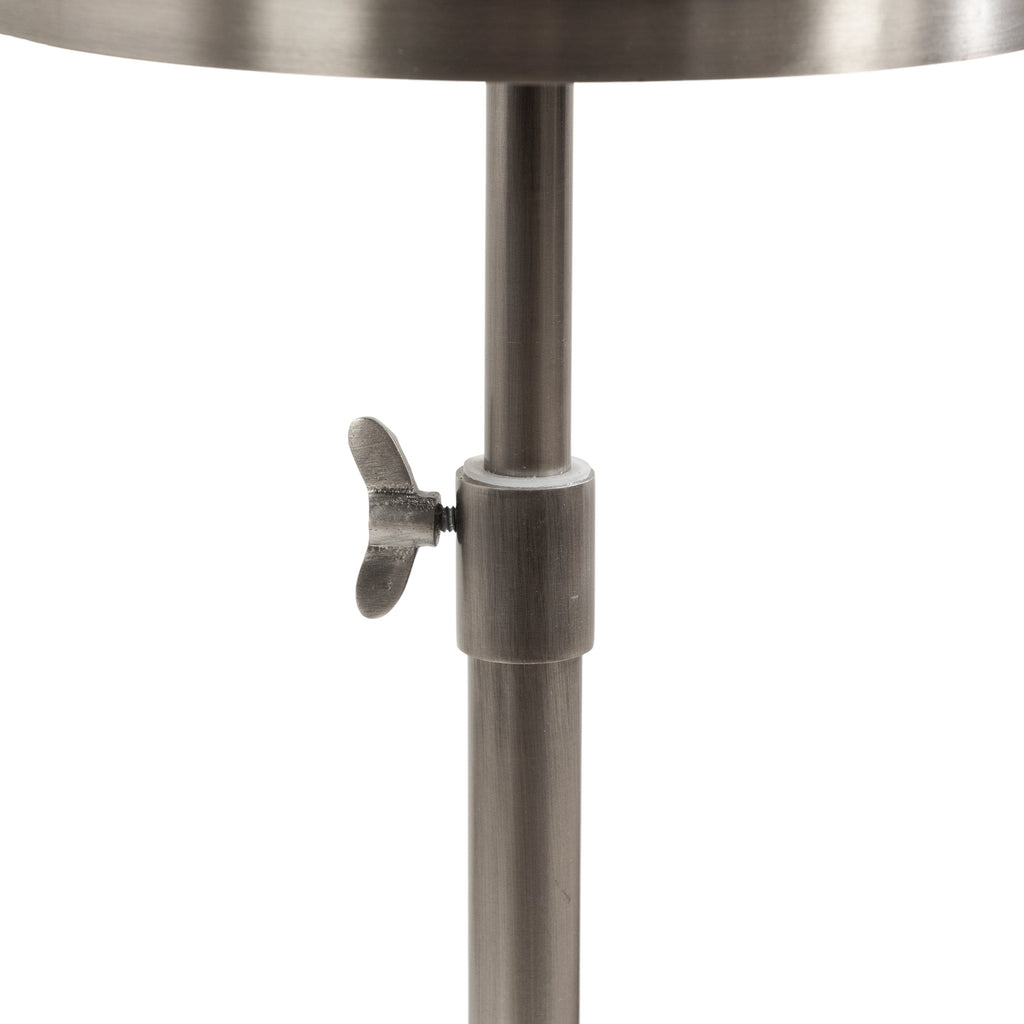 Engles Adjustable Embossed Metal Table and Plant Stand