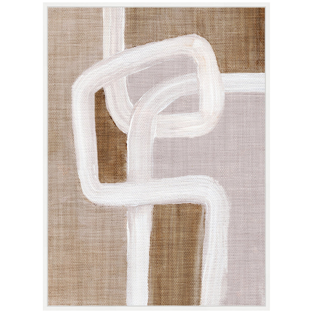 Sylvie Rhythmic Lines l Framed Canvas by Nikita Jariwala