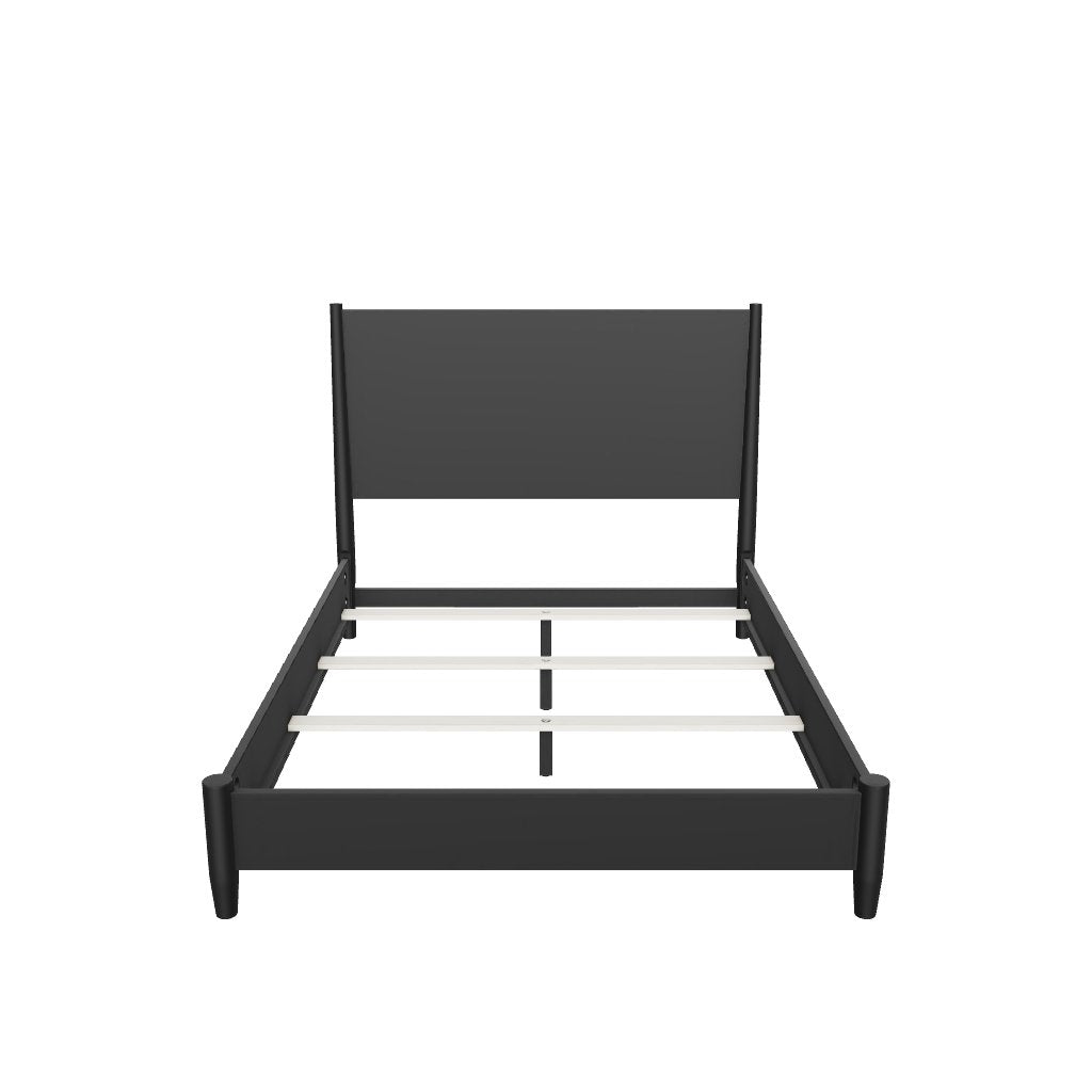 Flynn Standard King Panel Bed, Black