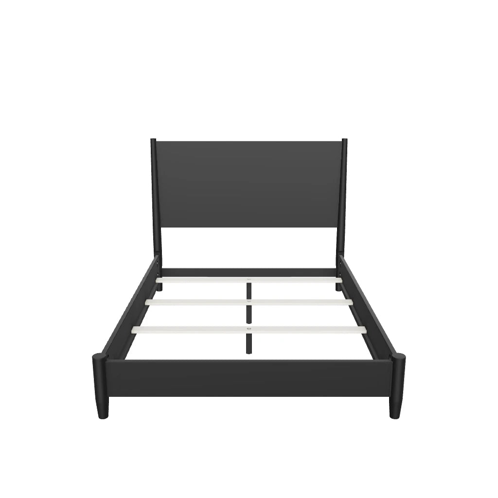 Flynn Full Size Panel Bed, Black