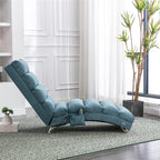Massage Chaise Lounge Indoor With Remote Control, Ergonomic Electric Massage Lounger
