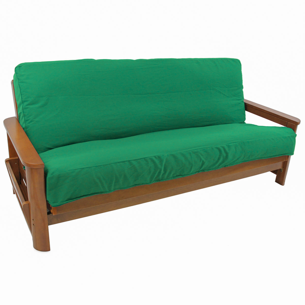 Solid Twill 8 To 9Inch Full Futon Cover  Emerald