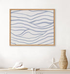 Gallery Simple Elegant Coastal Waves Print by The Creative Bunch Studio