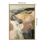 Sylvie Tonal Mountains I Framed Canvas by Amy Lighthall