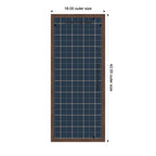 Framed Fabric Pinboard Navy Blue Plaid Wall Organization