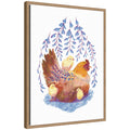 Whisteria Hen by Lucia Gianello Framed Canvas Wall Art Print
