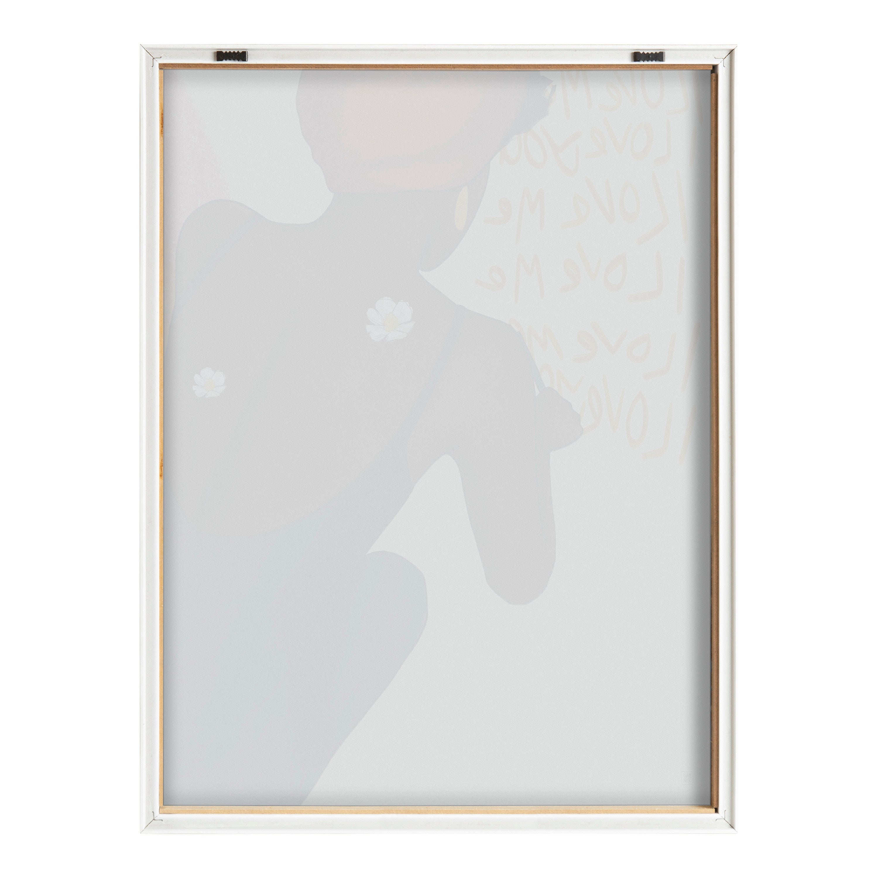 Blake I Love Me I Love You Framed Printed Glass by Mary Joak