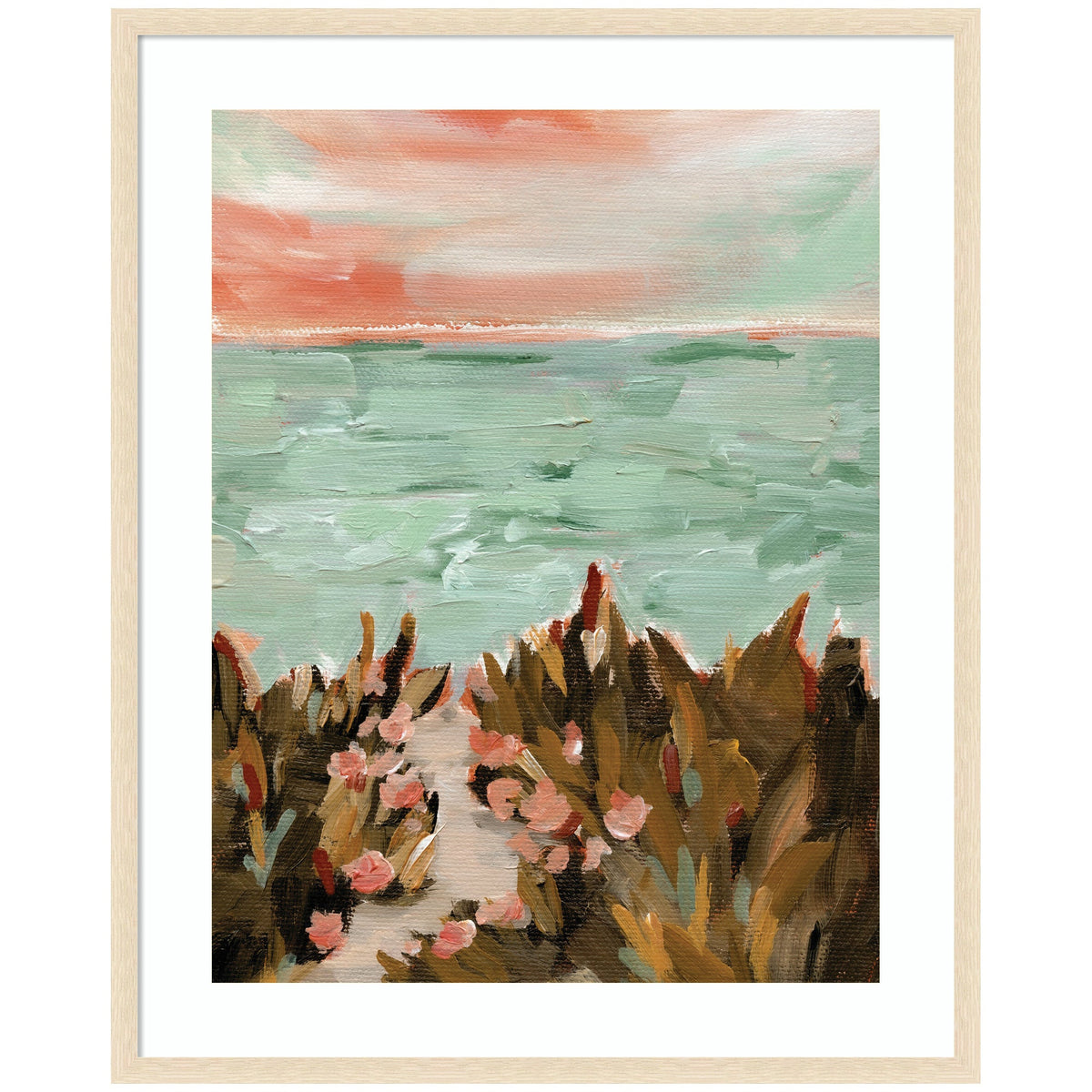 Framed Art Landscape 02 Beach by Annie Quigley