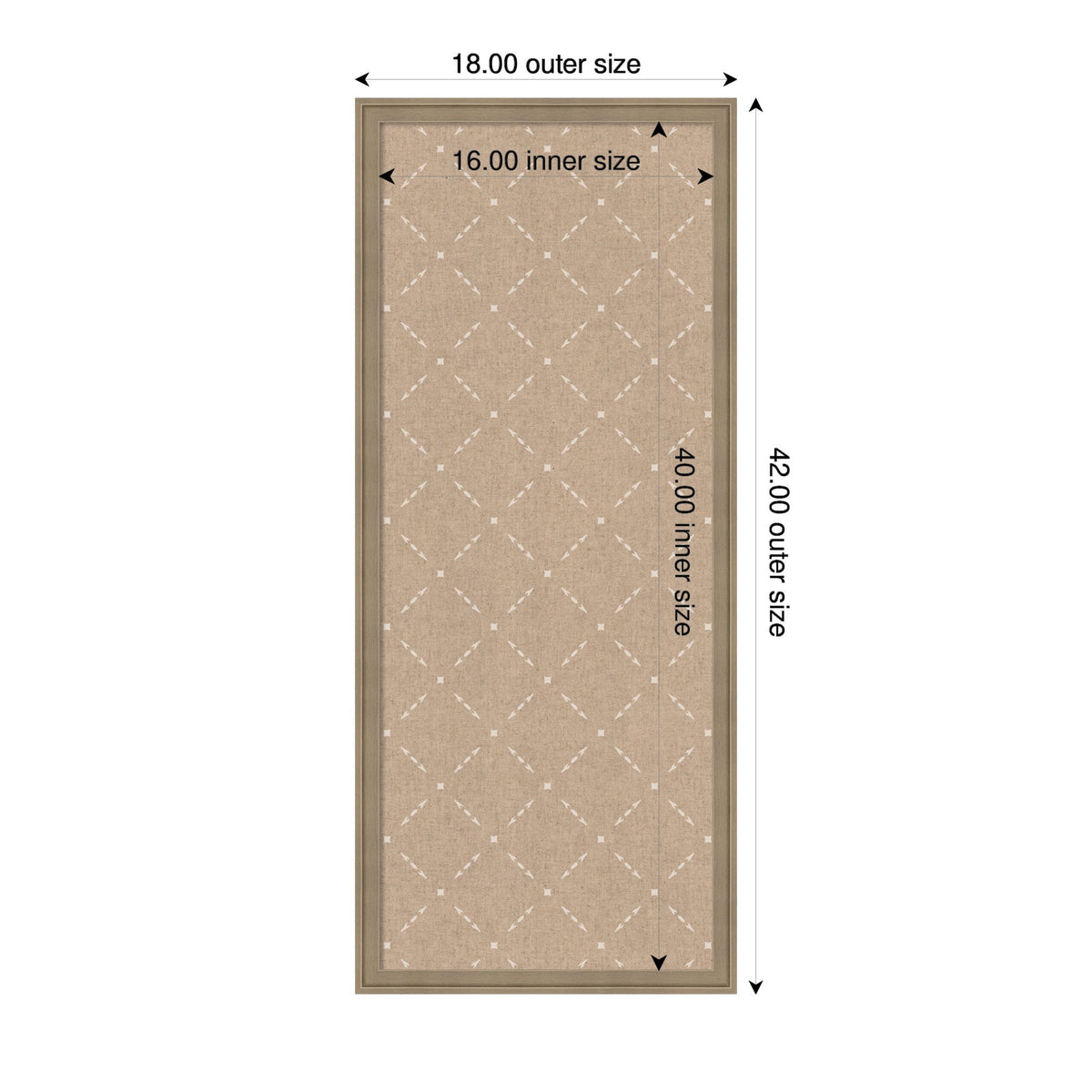 Pinboard Beige Lattice Pattern