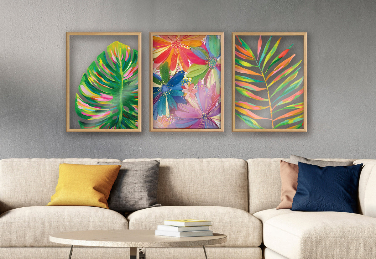Blake Monstera Framed Printed Art by Jessi Raulet of Ettavee