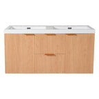 Modern Wall Mounted Bathroom Vanity, Soft Close Doors