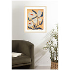 Framed Art Gray Flower by Emma Daisy