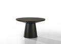 Grantham Black 29'W Round Coffee Table With Pedestal Base