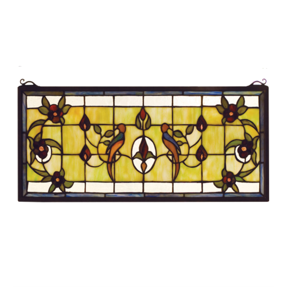 22 Inch W X 10 Inch H Lancaster Stained Glass Window