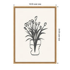 Tulips by Gabrielly Guedes Framed Canvas Wall Art Print
