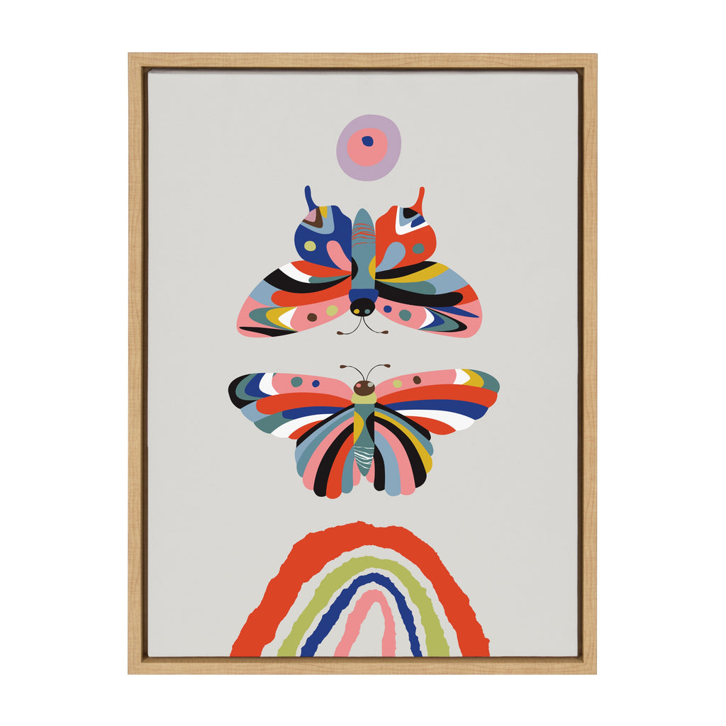 Sylvie Butterflies Framed Canvas by Rachel Lee of My Dream Wall