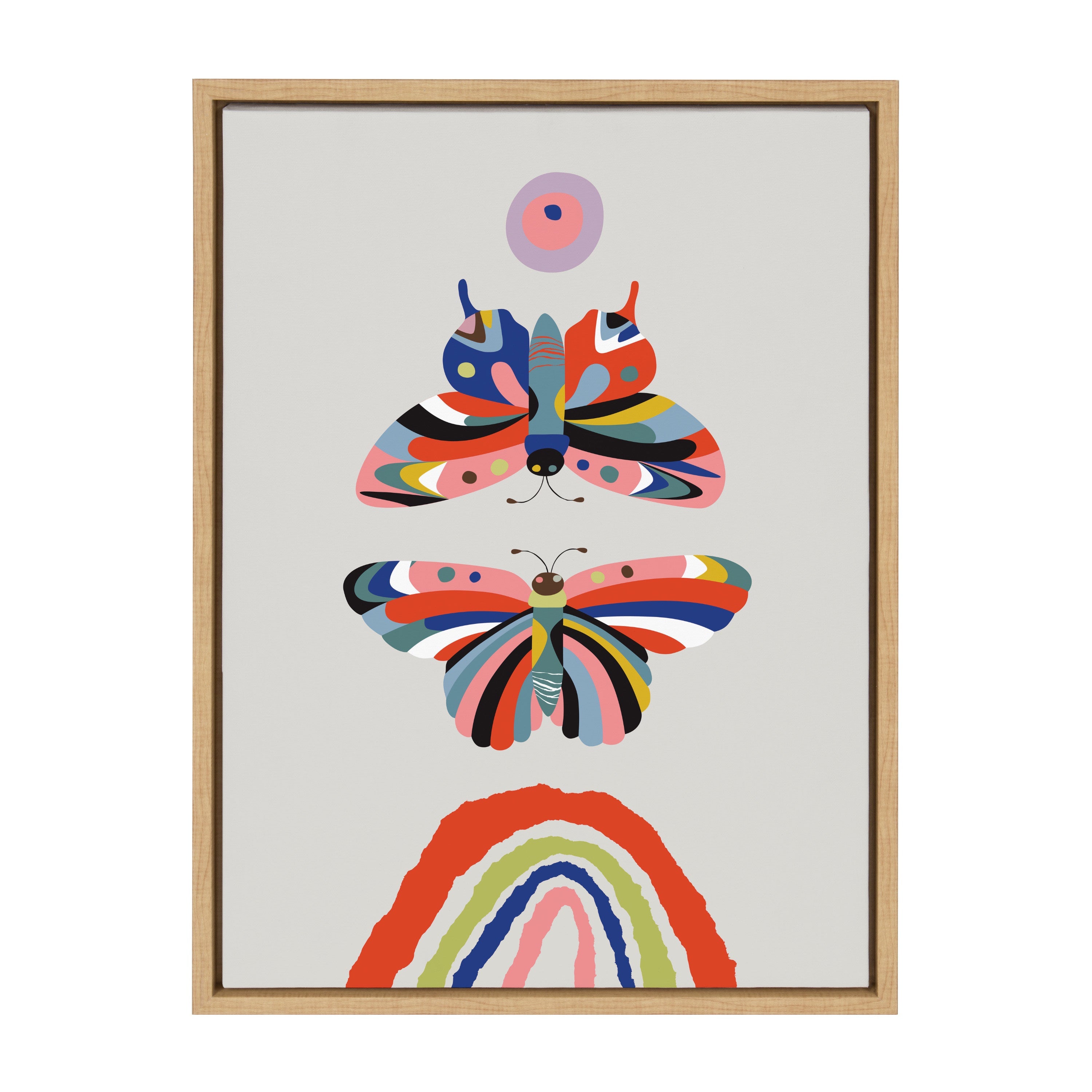 Sylvie Butterflies Framed Canvas by Rachel Lee of My Dream Wall