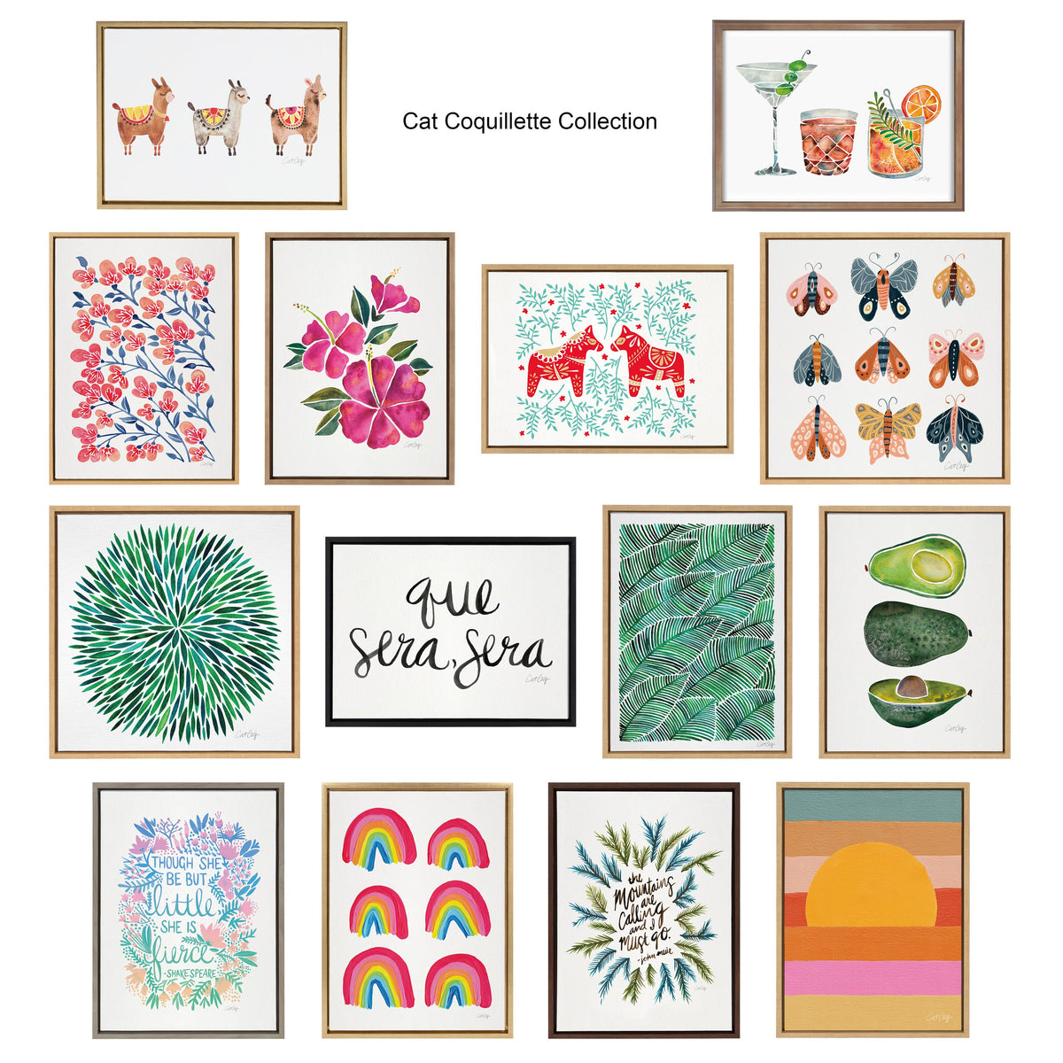 Sylvie Sunset Waves Framed Canvas by Cat Coquillette