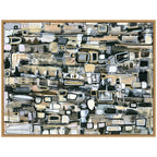 Sylvie Snowfall Horizontal Framed Canvas by Leah Nadeau