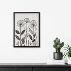 Gallery Simple Modern Linocut Botanicals Print by The Creative Bunch Studio