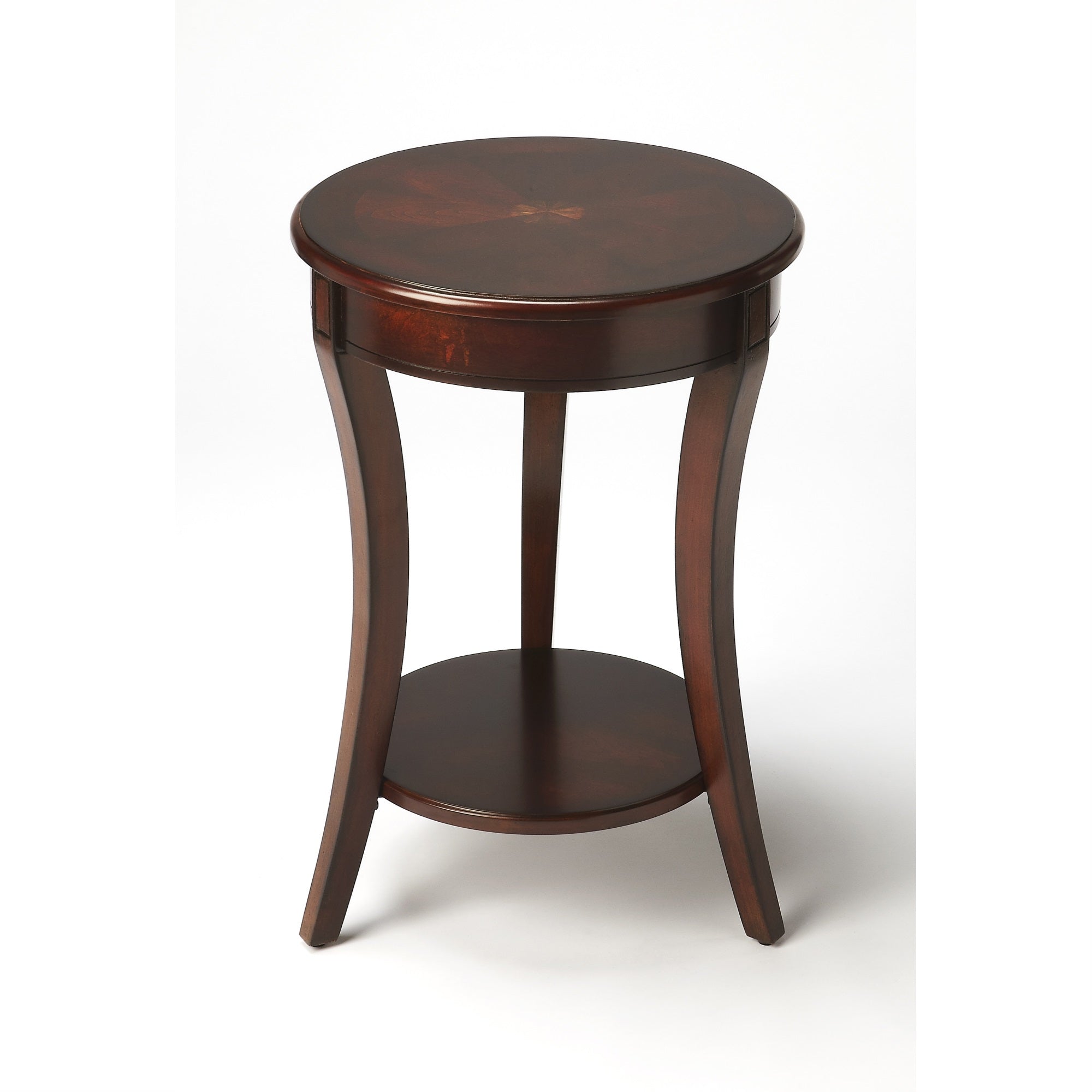 Butler Specialty Company, Holdin Round 18W Accent Table, Dark Brown