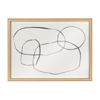 Blake 871 Modern Circles Framed Printed Glass by Teju Reval of SnazzyHues
