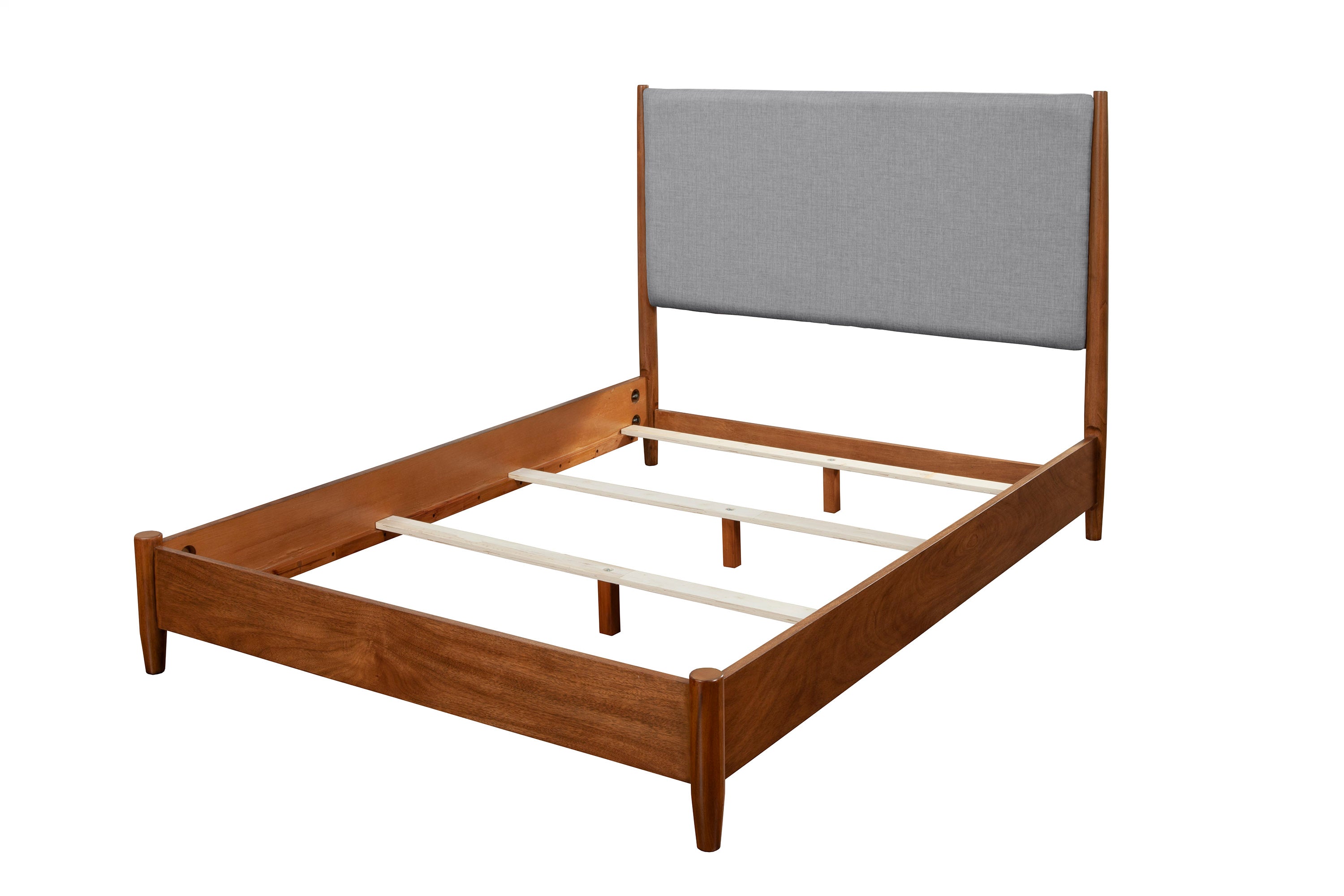Flynn Standard King Panel Bed, Acorn/Grey