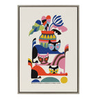 Sylvie 3 Cats Framed Canvas by Rachel Lee of My Dream Wall