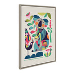 Sylvie Mid Century Modern Koala Framed Canvas by Rachel Lee of My Dream Wall