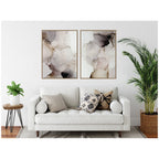 Smoke No. 1 & No. 2 2 Piece Framed Canvas Wall Art Set by Amy Lighthall